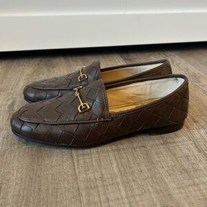 Sam Edelman Brown Woven Loafers Size 7.5